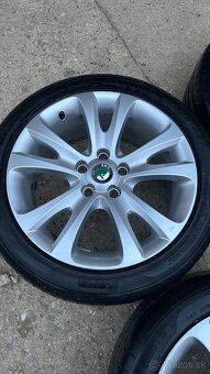 Originálne disky Skoda R17 + pneu - 5