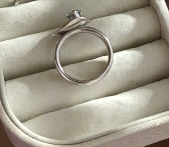 Dámsky strieborný prsteň - 5