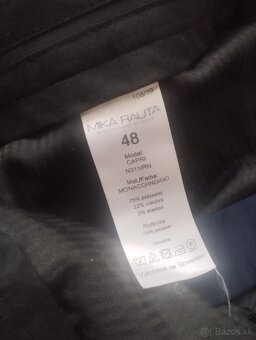 Oblek pánsky Mika Rauta veľkosť 48 - 5