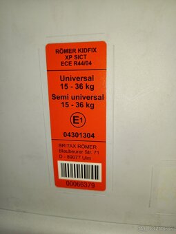 Autosedačka BRITAX RÖMER XP-SICT 15-36 kg - 5