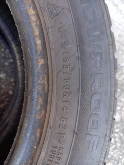 Predam zimne pneu 185/60 R14 len 2ks - 5