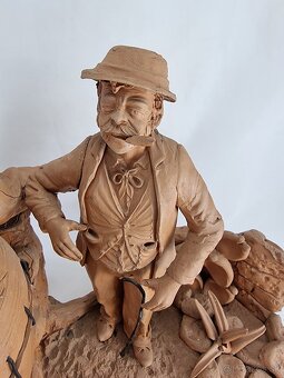 Starožitné terakotové súsošie - 32 /32 cm - 5