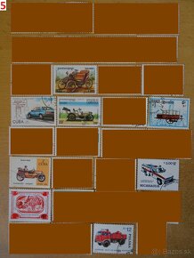 Nádherné poštové známky AUTÁ - 5