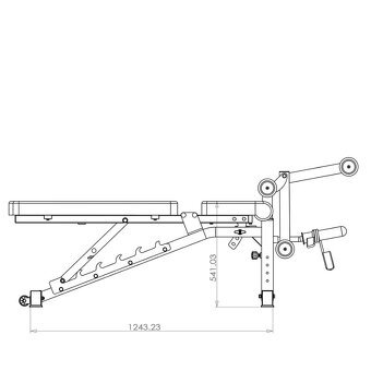 Posilňovacia lavica Brute Force + predkop, zákop - 5