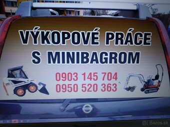 Výkopové a zemné práce minibagrom Doprava - 5