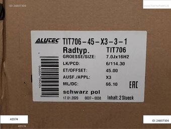 Nissan Navara alu disky 7J 6x114,3 R16 ET45 1215 - 5