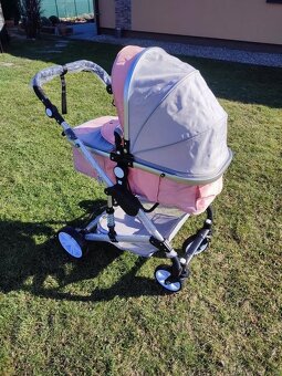 Nový kombinovaný kočárek 3v1 (růžový) - 5