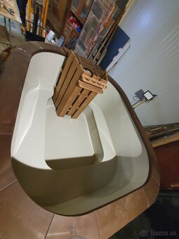 Fínska kúpacia kaďa hranatá s plastovou vložkou - 5