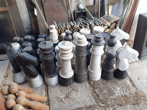 drevené záhradné šachy - 5