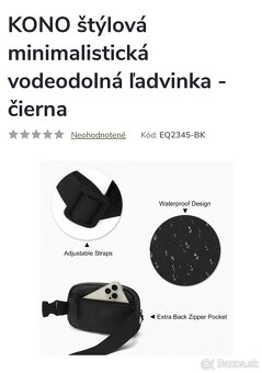 Kono čierna vodeodolná ľadvinka - 5
