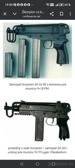 Predám zásobník na Škorpión SA 361 cal. 9x19 - 5