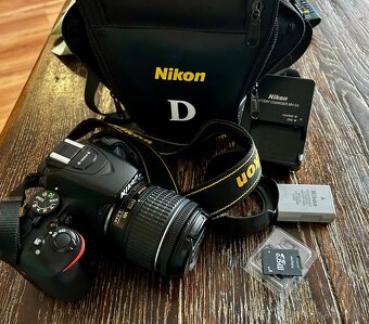 Nikon D5600, 18–140mm VR + 2x batéria a nabíjačka - 5