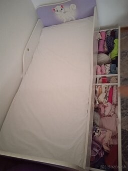 Posteľ detská biela s úložným priestorom - 5