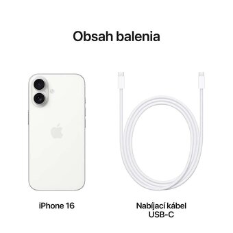 iPhone 16 – 128 GB – BIELY – NOVÝ, ZAPEČATENÝ - 5
