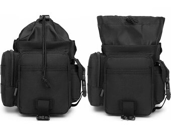 Taktická taška bedrová čierna - 5