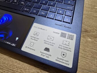 2 Displejovy štýlový Asus Zenbook 13 plnefunkcny s 8gb ram 5 - 5