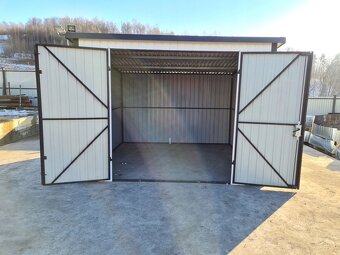 🅿️ Plechová garáž 3×3 m – RAL 9002 / RAL 7016 - 5