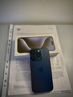 Predám Apple iPhone 15 PRO 128GB, AKO NOVÝ, ZÁRUKA SK - 5