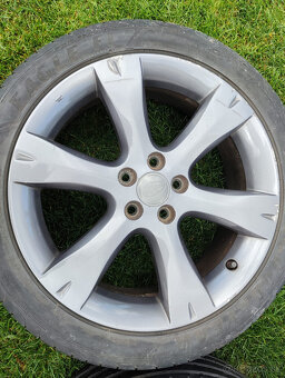 Predám sadu 4 ks originálne hliníkové disky SUBARU R17 - 5