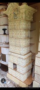 Kachlova pec starozitná, krásná - 5