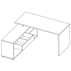 Stôl rohový  písací stôl ARLO - 5
