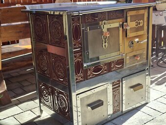 Kachľový sporák na drevo KZP - KS 6 P - 5