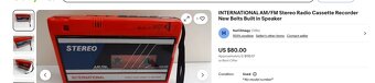 retro radio AM/FM INTERNATIONAL STEREO CASSETTE RECORDER - 5
