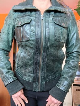 Dámska kožená bunda S - 5