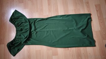 Zelené šaty s volánom - 5