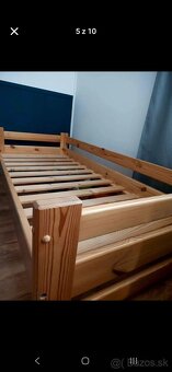 Detská posteľ z masívu bez matrace - 5