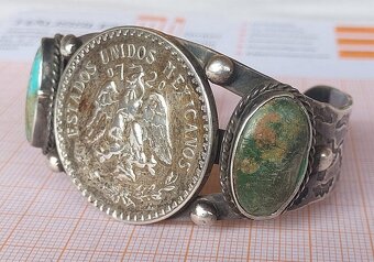 Antická minca Navajo pawn zo striebra - 5