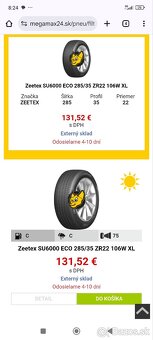 Nové pneu 285/35R22 106W XL ZR - 5