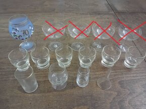 Sklenené poháre na koňak a iné - 5