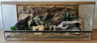Terárium 90x40x40 s 3D stenou - 5