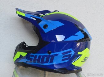 SHOT MX ATV prilba modrá žltá. - 5
