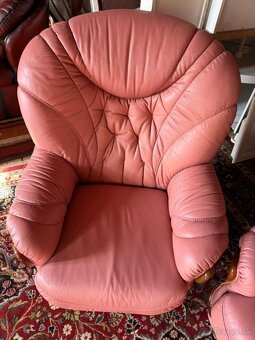 Italská kožená sedačka 3+1+1, 4667 - 5