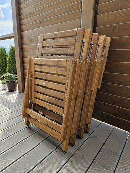 4 ks vonkajšia polohovateľká stolička IKEA Nammaro - 5