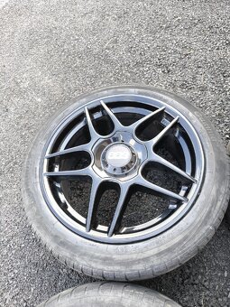 Hliníkové disky BBS 5x112 R17 + pneu 225/45R17 - 5