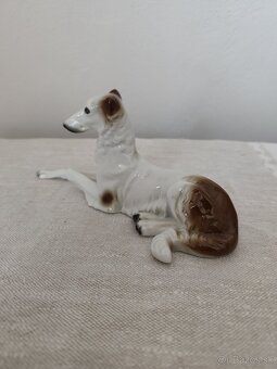Sitzendorf chrt pes porcelánová soška - 5