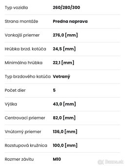 Brzdové kotúče DENCKERMANN - 5