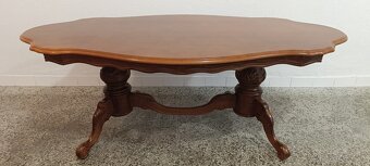 Konferenční stolek, neobaroko, nábytek z masívu - 5