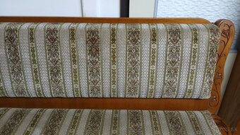 Masivná rohová lavica+2×stolička+rozkl.stôl - 5