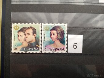Poštové známky č.468 - ŠPANIELSKO - 15 sérií - 5
