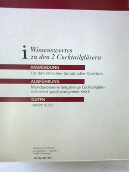 Koktejlové poháre – 2 ks - 5