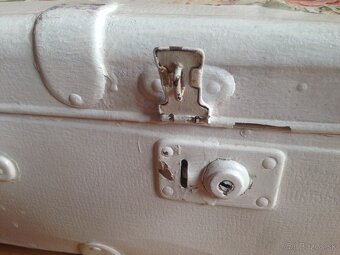 Retro drevený  kufor - 5