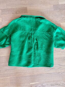 Dámska ľanová košela veľkosť XS, zn. Zara - 5