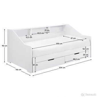 Predám bielu posteľ - BB - 5