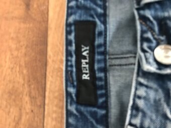 REPLAY originál riflove pánske capri nohavice w32 L: - 5