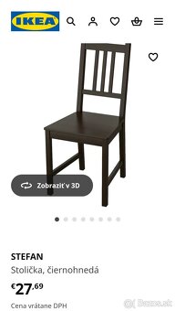 Stôl + 2 stoličky Ikea - 5