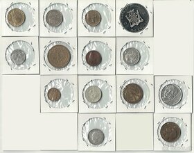 Zbierka mincí - rôzne svetové mince Afrika, Ázia, Ostrovy - 5